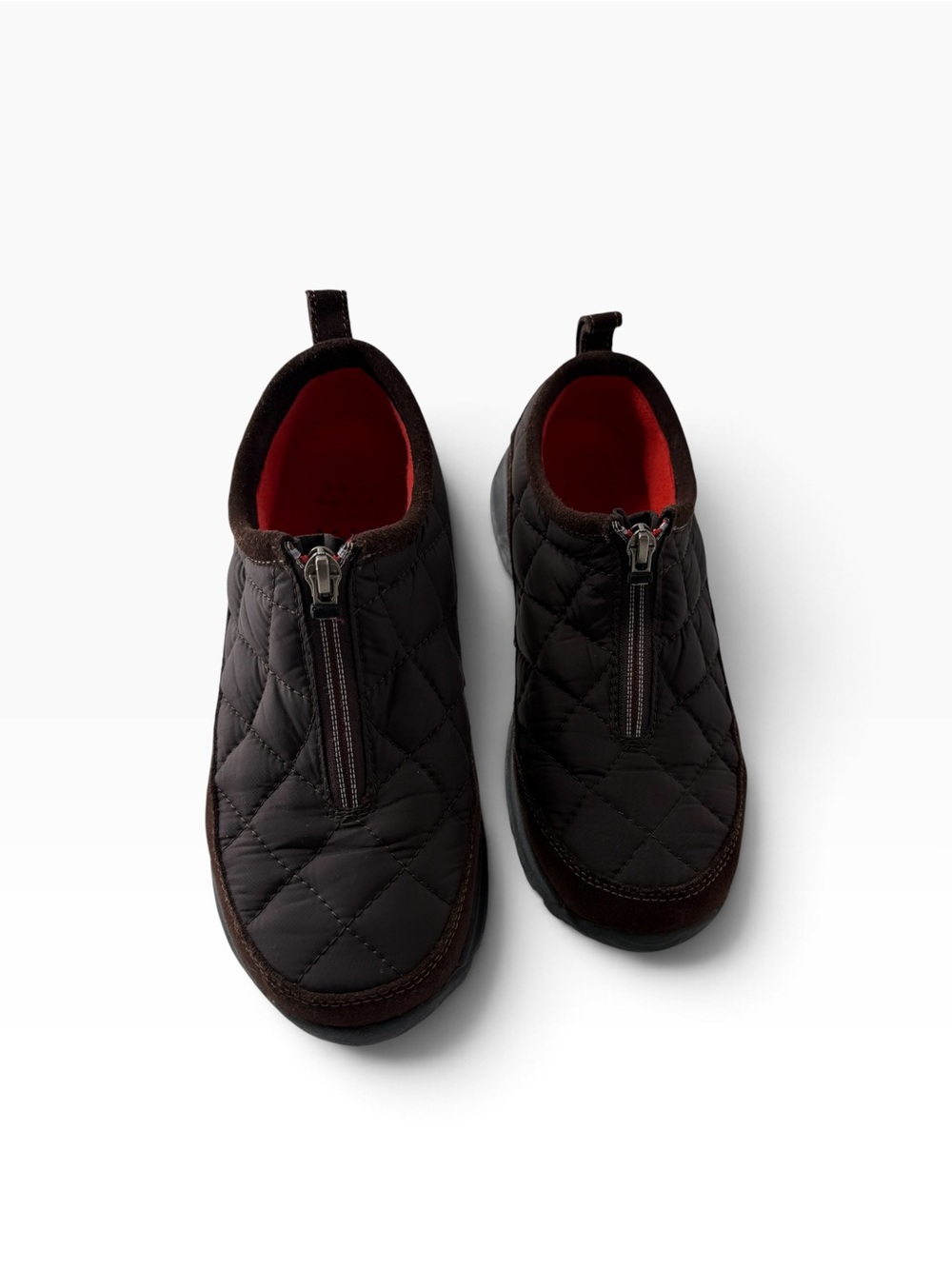 Lands' End Weatherfield Quilted Zip Slip-On Women’s 7.5 Booties Outdoor Gorpcore